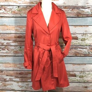 H&M | Salmon button up pea coat